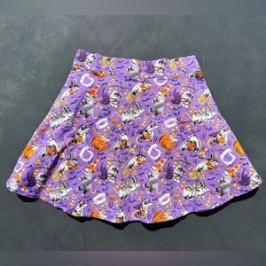 Crescent creepers opossum Halloween circle skirt